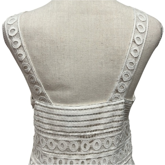 DVF TIANA SLEEVELESS LACE FLOUNCE DRESS Diana Von Furstenberg - Picture 14 of 16